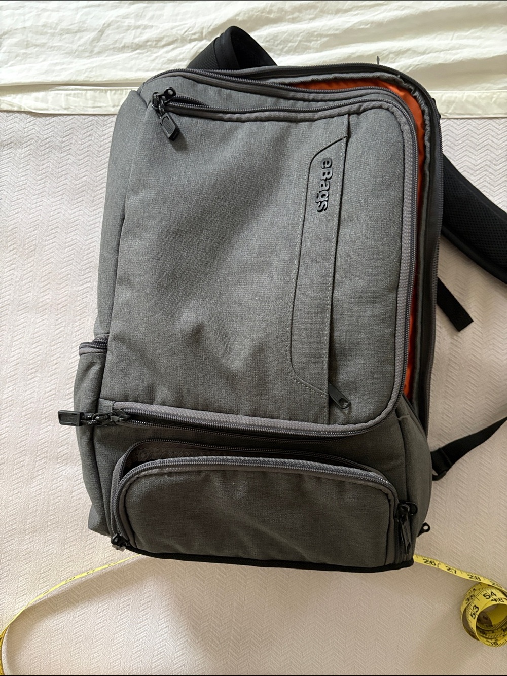 EBags Gray Sling/Daypack with Orange Lining